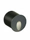 Viokef Round Serifos Wandmontiertes Außenstrahler LED IP54 3W mit Warmweißem Licht