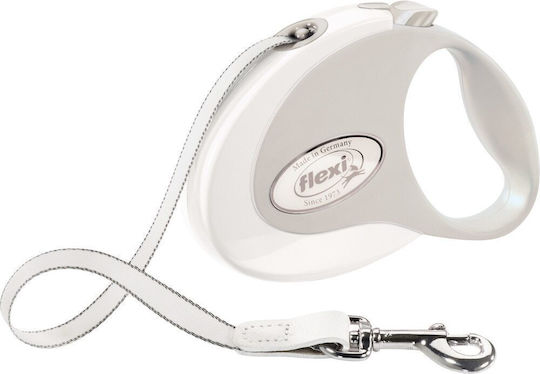 Flexi Foldable Dog Leash/Lead Strap Style S White In White Colour 3m Up To 12kg