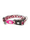Max & Molly Leopard Pink Κολάρο Σκύλου σε Ροζ χρώμα Περιλαίμιο Extra Small 1x22-35cm 10mm x 22 - 35cm
