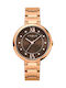 Vogue Perfume Watch with Pink Gold Metal Bracelet