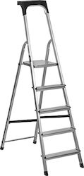 Krausmann Leiter Aluminium mit 5+1 Stufen 189cm