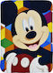 Stamion Κουβέρτα Κούνιας Mickey Mouse Fleece Μαύρη 100x140εκ.