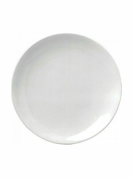 Güral Porselen Coupe ΕΟ Plate Desert made of Porcelain White with Diameter 21cm