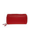 Lavor Large Leather Women's Wallet with RFID Red