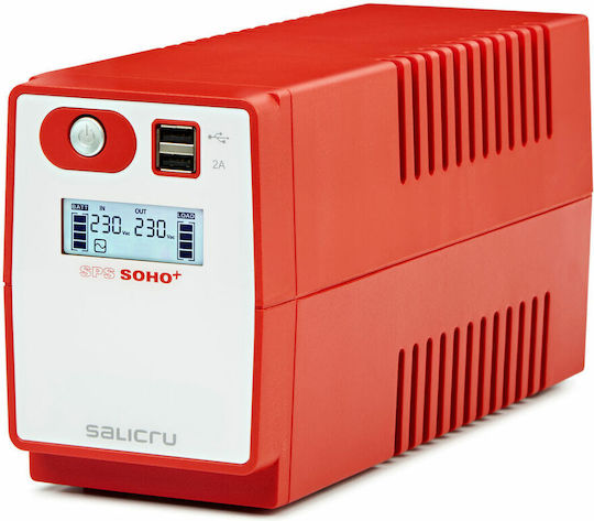 Salicru SPS 500 SOHO+ IEC UPS Line-Interactive 500VA 500W με 5 IEC Πρίζες