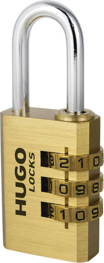 Hugo Locks PB40 Ατσάλινο Λουκέτο Πέταλο Συνδυασμού 40mm