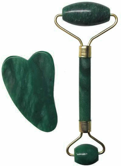 Gesicht-Roller Anti-Aging Gesichts-Massage Geschenk-Set Roller Gesicht & Gua Sha Werkzeug 2 Stücke