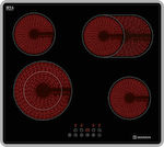 Morris Autonomous Cooktop with Ceramic Burners 59x52cm