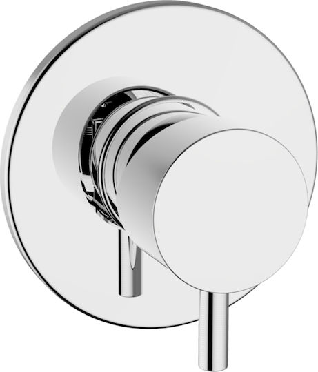 Ottone Meloda Thermostatics за душ кабина 2 изхода Сребрист