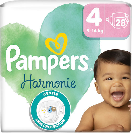 Pampers Памперси с лента Harmonie № 4 за 9-14kg 28бр
