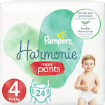 Pampers Pantaloni de scutec Harmonie Pants Harmonie Nr. 4 pentru 9-15 kgkg 24buc