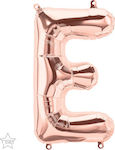 Balloon Foil Letter E Ροζ Χρυσό 41εκ. 1pcs