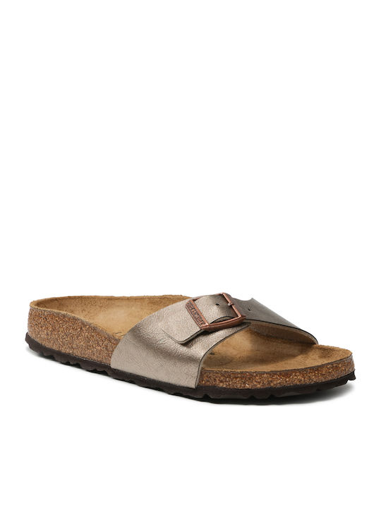Birkenstock Madrid Flache Damen Sandalen Gold S...
