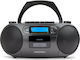 Aiwa Φορητό Ηχοσύστημα BBTC-550 με Bluetooth / CD / MP3 / USB / Κασετόφωνο / Ραδιόφωνο σε Μαύρο Χρώμα