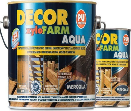 Mercola Decor Xylofarm Aqua Polyurethan Wasser Oregon Satin,σατεν 2.5Es