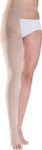 Sigvaris Traditional 503 Open Toe Graduated Compression Thigh High Stockings Αριστερή Long 23-32 mmHg Beige