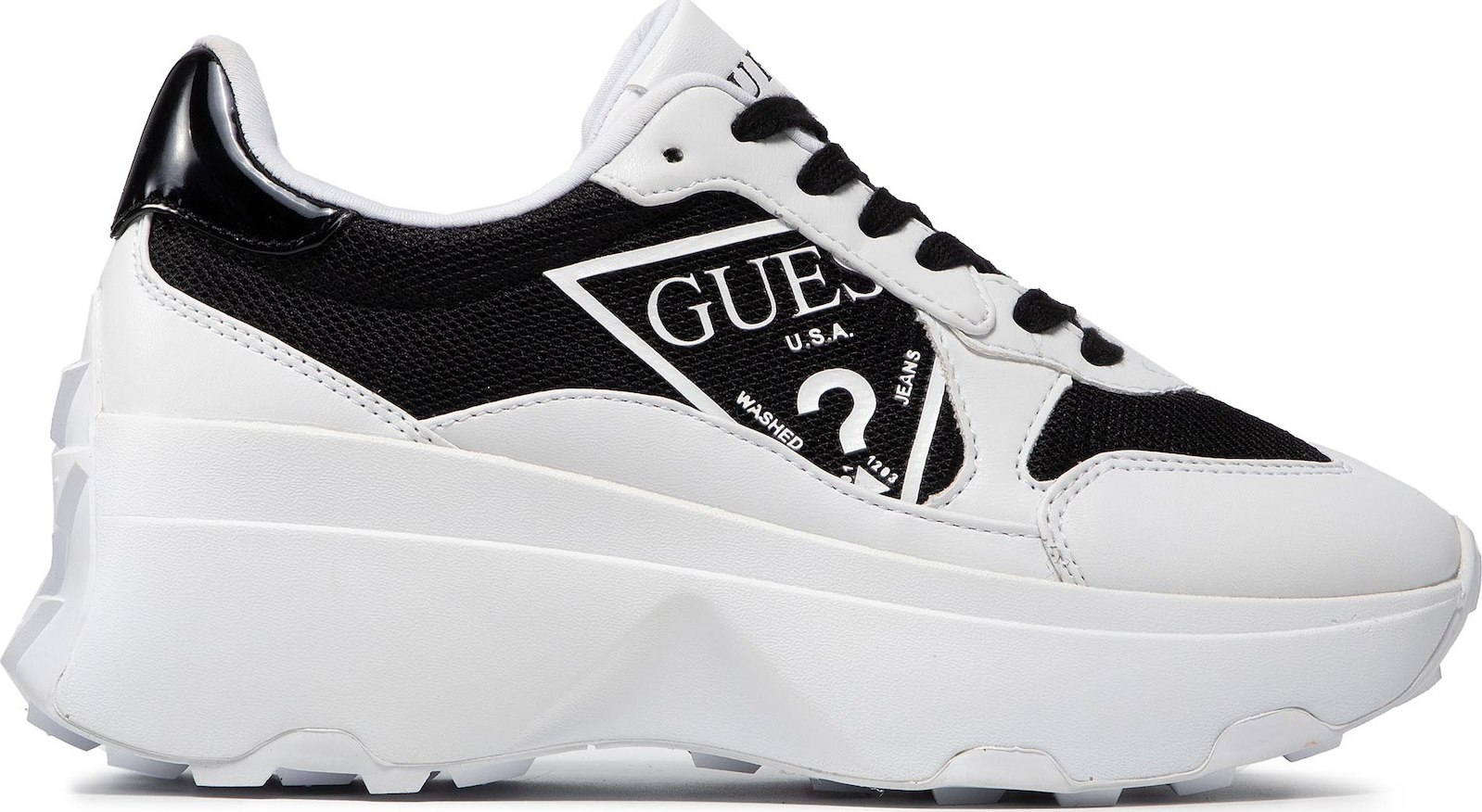 Guess Calebb Γυναικεία Chunky Sneakers Λευκά FL7CBBSMA12BLKWH