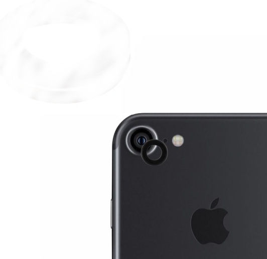 Camera Protective Case Προστασία Κάμερας Μεταλλικό Πλαίσιο Μαύρο για το iPhone 7/8
