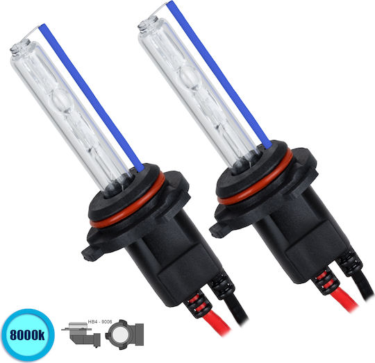 GloboStar Lamps Motorcycle HB4-9006 Xenon 8000K Cold White 24V 70W 2pcs