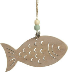 Parisis Holzendes Fisch Dekoratives Element Für Hochzeitsgeschenkmaterialien Beiges Hängendes Holzendes 1Stück