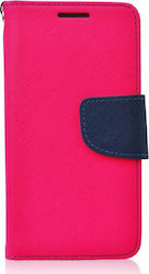 Fancy Synthetic Leather Wallet Fuchsia (Galaxy J6)