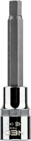 Neo Tools Allen Bit Socket H7 1/2" Long Long Walnut with Allen Head and Socket 1/2'' H7x100mm