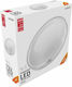 Avide ACLO33NW-18W-ALU Πλαφονιέρα Οροφής 33εκ. Λευκή με Ενσωματωμένο LED
