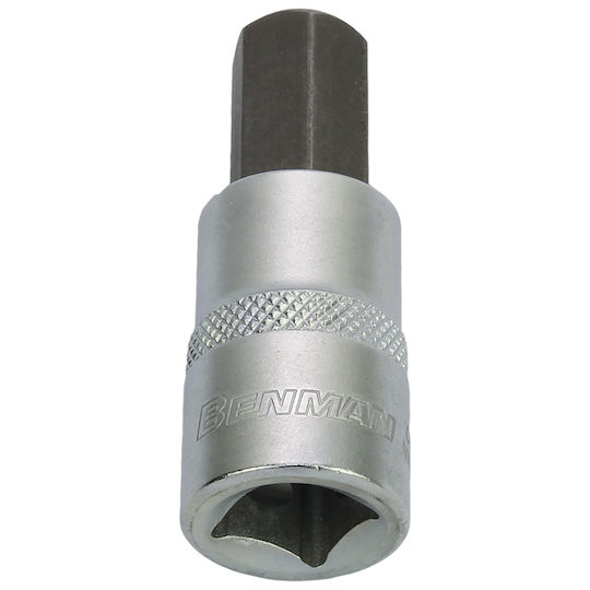 Benman Bit-Stecknuss mit Inbusschlüssel-Bit und Antriebsvierkant 1/2'' Größe H9x62mm 1Stück