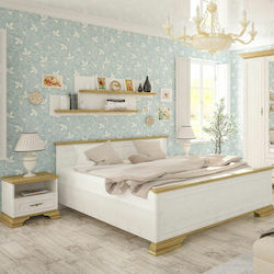 Jaden Куинсайз за Матрак 160x200см Golden Oak / White Antique