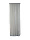 Viopros Curtain with Pencil Pleat Gray 140x270cm