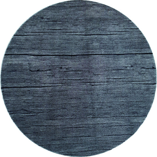 Sdim 087 Wood Runde Küchenmatte Blau 100εκ.