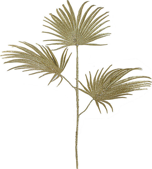 Künstlicher dekorativer Zweig Areca-Palme Gold 90cm Zaros