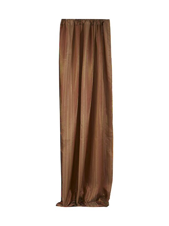 Viopros Curtain with Pencil Pleat 12540 1 Brown 140x270cm