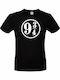 B&C Platform 9 3/4 T-shirt Harry Potter Black Cotton
