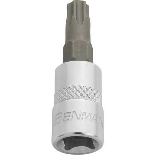 Benman Socket 1/4'' For Torx Screws Walnut with Torx Head and Socket 1/4'' T27x37mm