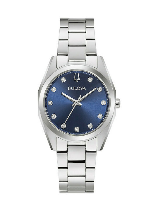Bulova Surveyor Damen Uhr mit Silber Metallarmband