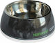 Pet Interest Deluxe Naturest Dual Plastic Bowl Food & Water for Dog & Cat 2x 900ml in Black Color