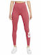Sportswear Essential Schulung Frauen Lang Leggings Hochgeschnitten Rosa