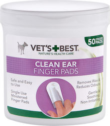 Vets Best Clean Ear Finger Pads Dog Ear Cleansing Wipes