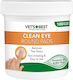 Vets Best Clean Round Pads 100 Μαντηλάκια Σκύλου & Γάτας για Καθαρισμό Ματιών με Αλόη