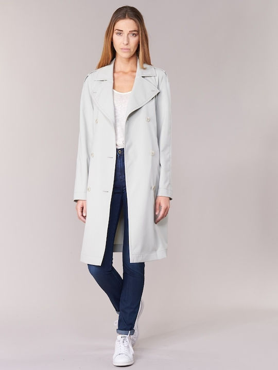 Armani Jeans Γυναικεία Λευκή Καμπαρντίνα