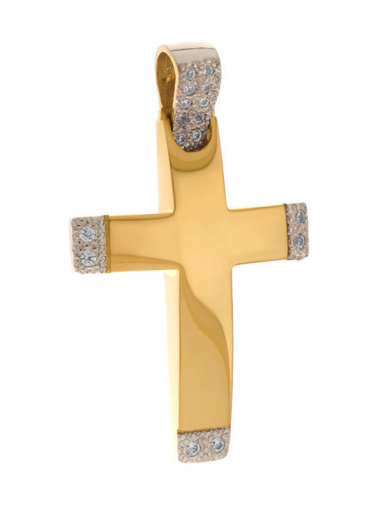 Q-Jewellery Women's Gold Cross 14K