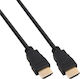 InLine HDMI 2.1 Ultra High Speed 48Gbps 4K 120Hz HDR VRR Cable HDMI male - HDMI male 0.5m Μαύρο