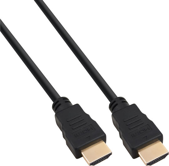 InLine HDMI 2.1 Ultra High Speed 48Gbps 4K 120Hz HDR VRR Cable HDMI male - HDMI male 0.5m Μαύρο