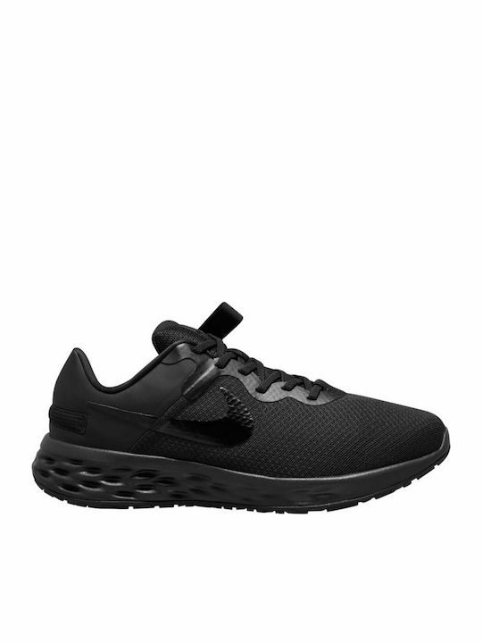 Nike Revolution 6 FlyEase Next Nature Ανδρικά Αθλητικά Παπούτσια Running Black / Dark Smoke Grey