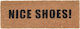 Present Time Праг за вход Правоъгълена от Кокосови влакна Nice Shoes Brown Black 26x75бр