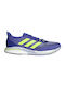Supernova + Sport Shoes Running Sonic Ink / Signal Green / Halo Blue