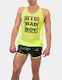 Barcode Berlin Big Bad Boy Tank Top Neon Yellow