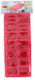 Alpina 17333 Παγοθήκη Κύβος Πλαστική 14 Θέσεων Κόκκινη 2τμχ