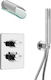 Paini Morgana für Dusche 2 Ausgänge Chrome-Glass